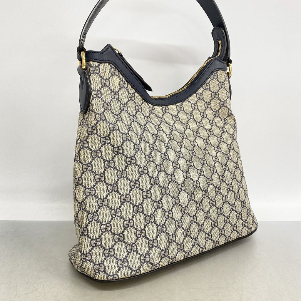 Gucci Shoulder Bag GG Supreme Beige Navy Red Gold — view 2