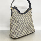 Gucci Shoulder Bag GG Supreme Beige Navy Red Gold — view 2