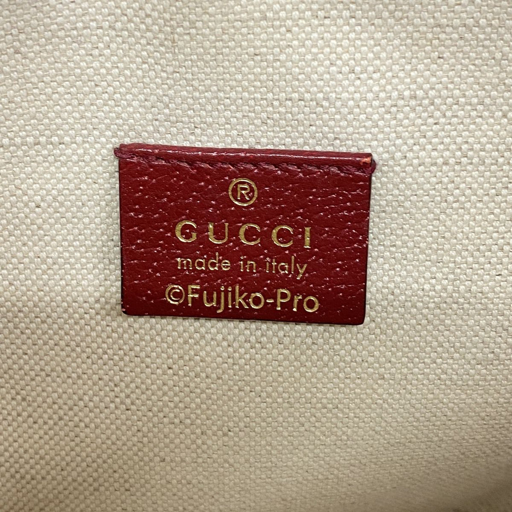 Gucci Shoulder Bag Doraemon Bordeaux Brown Gold — view 5