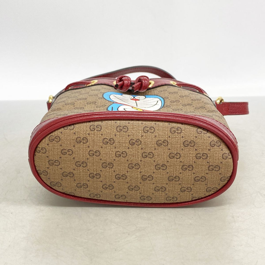 Gucci Shoulder Bag Doraemon Bordeaux Brown Gold — view 3
