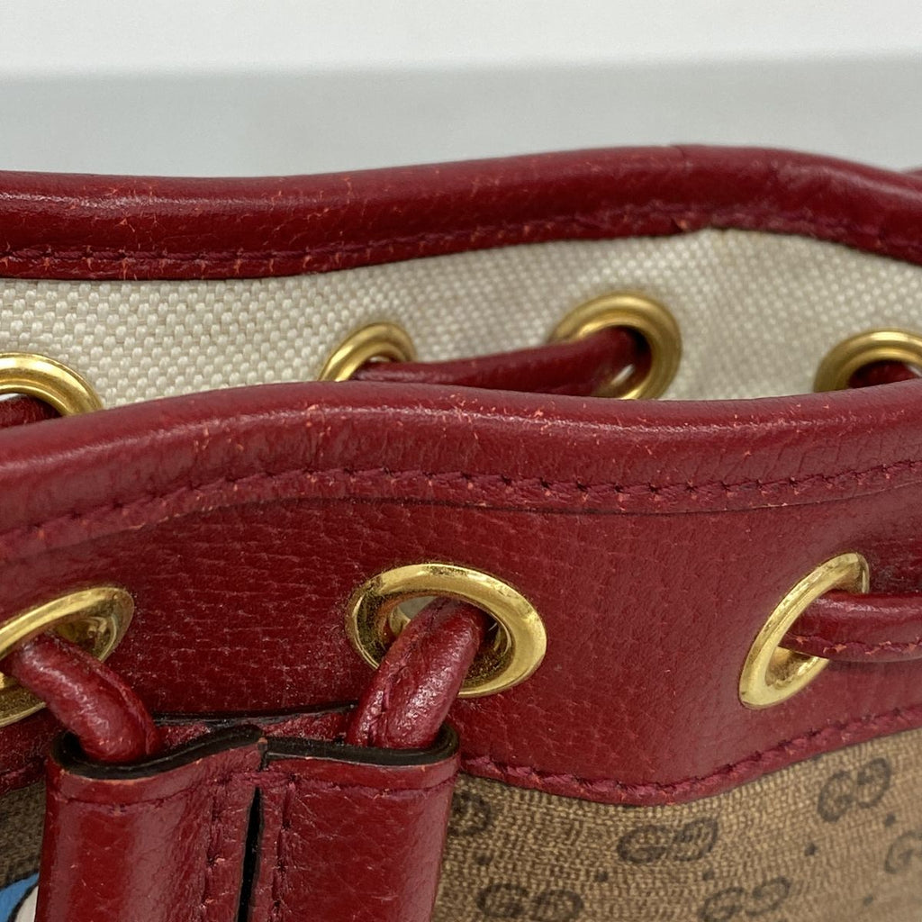 Gucci Shoulder Bag Doraemon Bordeaux Brown Gold — view 7