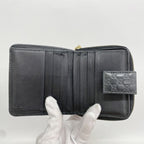 Gucci Wallet Micro Guccissima Leather Black Champagne Gold — view 3