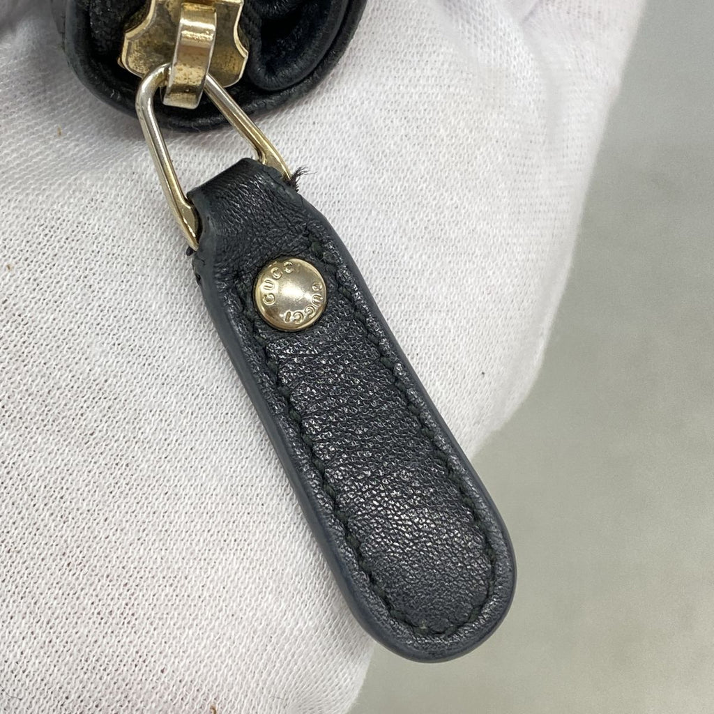 Gucci Wallet Micro Guccissima Leather Black Champagne Gold — view 7