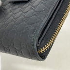 Gucci Wallet Micro Guccissima Leather Black Champagne Gold — view 6