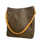 Louis Vuitton Shoulder Bag Monogram Looping GM Brown