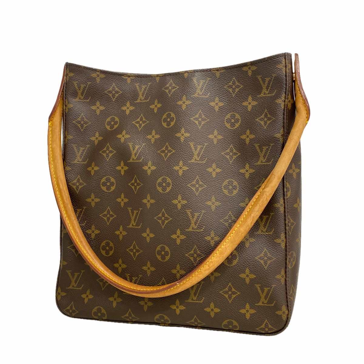 Louis Vuitton Shoulder Bag Monogram Looping GM Brown