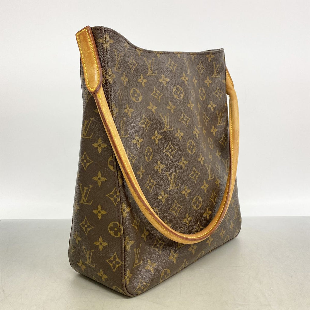 Louis Vuitton Shoulder Bag Monogram Looping GM Brown — view 2
