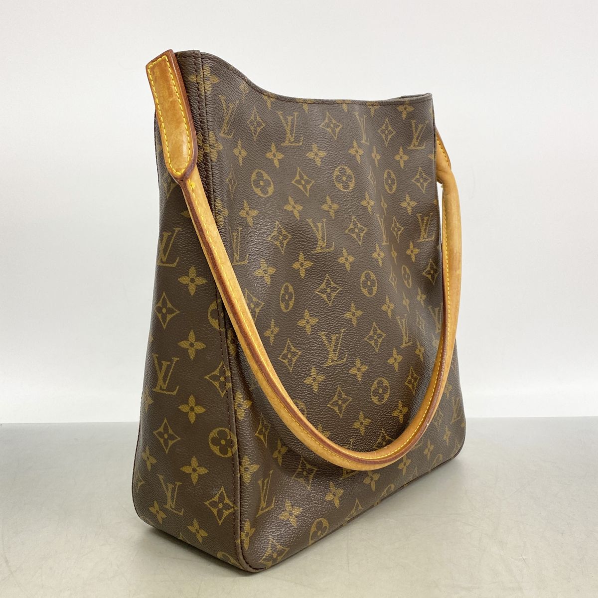 Louis Vuitton Shoulder Bag Monogram Looping GM Brown — view 2
