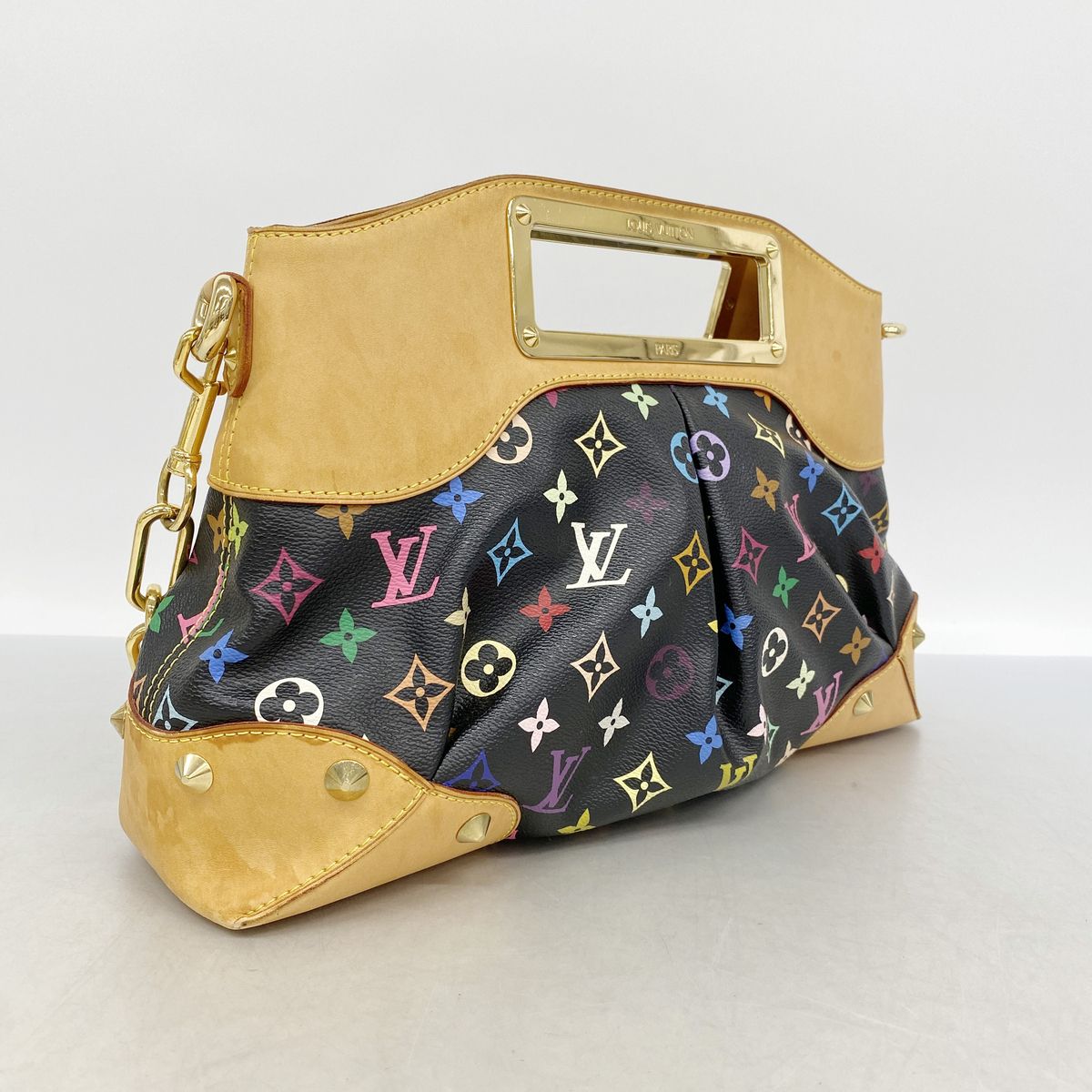 Louis Vuitton Handbag Monogram Multicolor Judy MM Noir 2-Way Bag — view 2