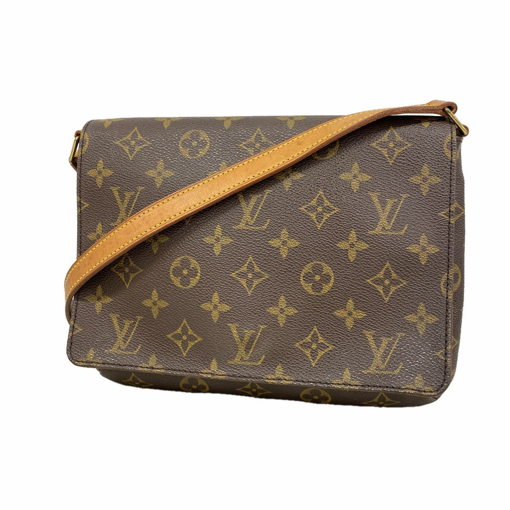 Louis Vuitton Shoulder Bag Monogram Musette Tango Short Strap Brown