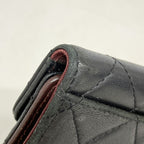 Chanel Key Case Quilted Lambskin Black Silver Key Holder — view 6