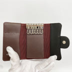 Chanel Key Case Quilted Lambskin Black Silver Key Holder — view 3