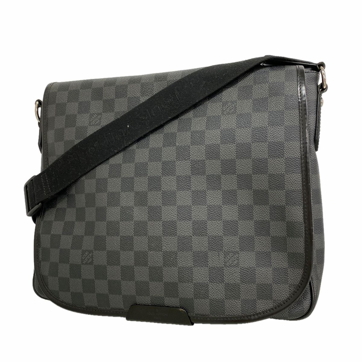 Louis Vuitton Shoulder Bag Damier Graphite Daniel MM Black Gray