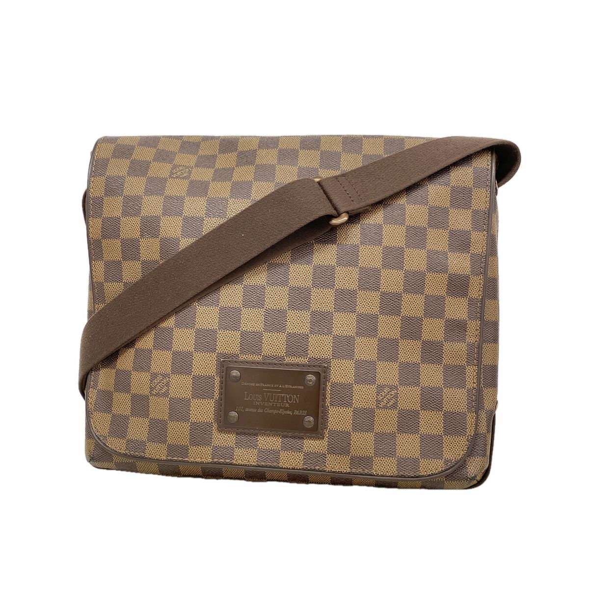Louis Vuitton Shoulder Bag Damier Brooklyn MM Ebene