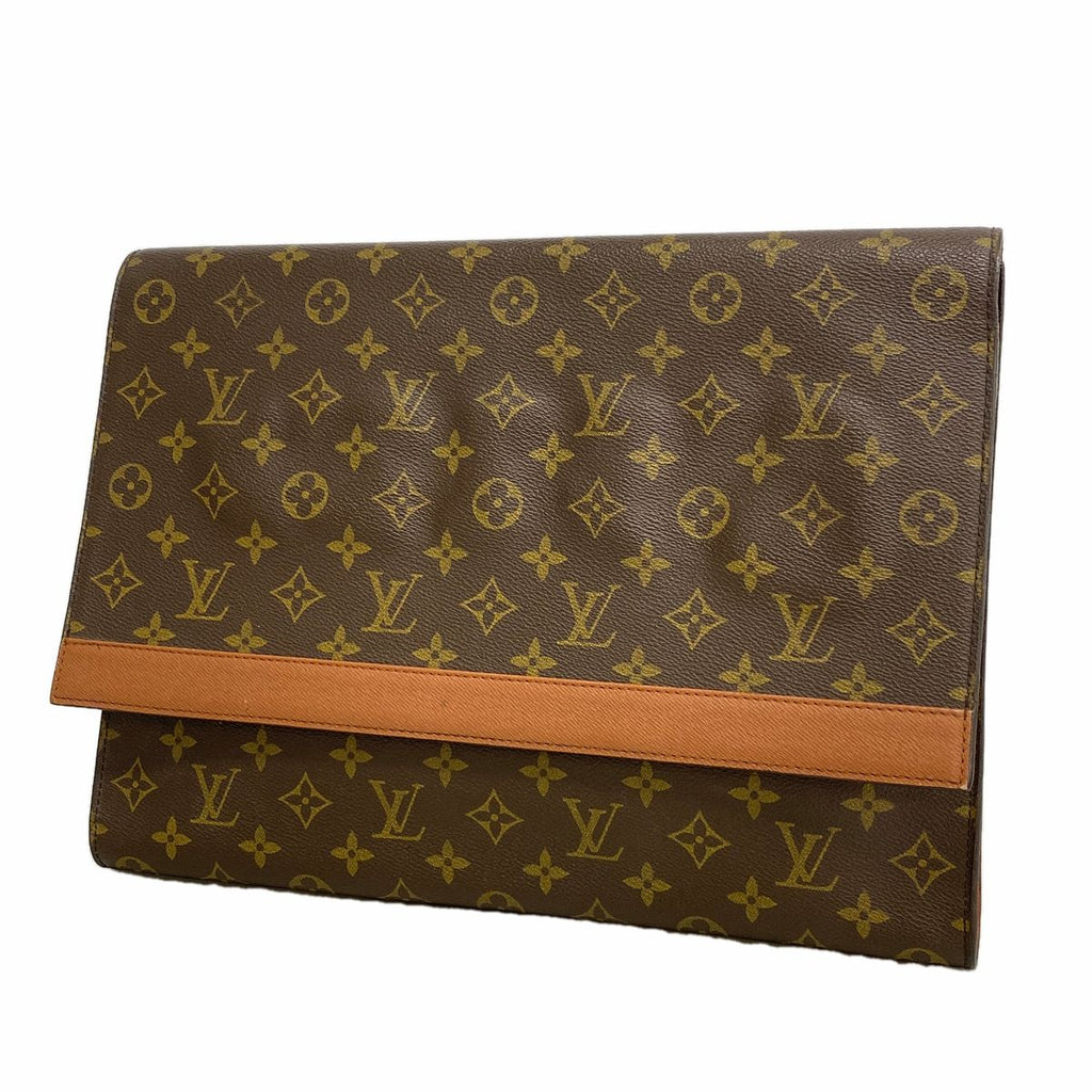 Louis Vuitton Clutch Monogram Porto Envelope Brown