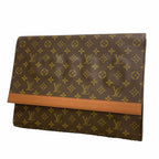 Louis Vuitton Clutch Monogram Porto Envelope Brown
