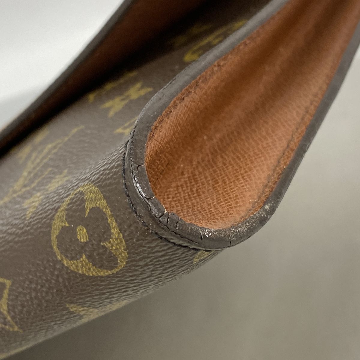 Louis Vuitton Clutch Monogram Porto Envelope Brown — view 6