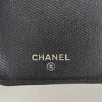 Chanel Wallet Coco Buttons Leather Black Gold — view 4