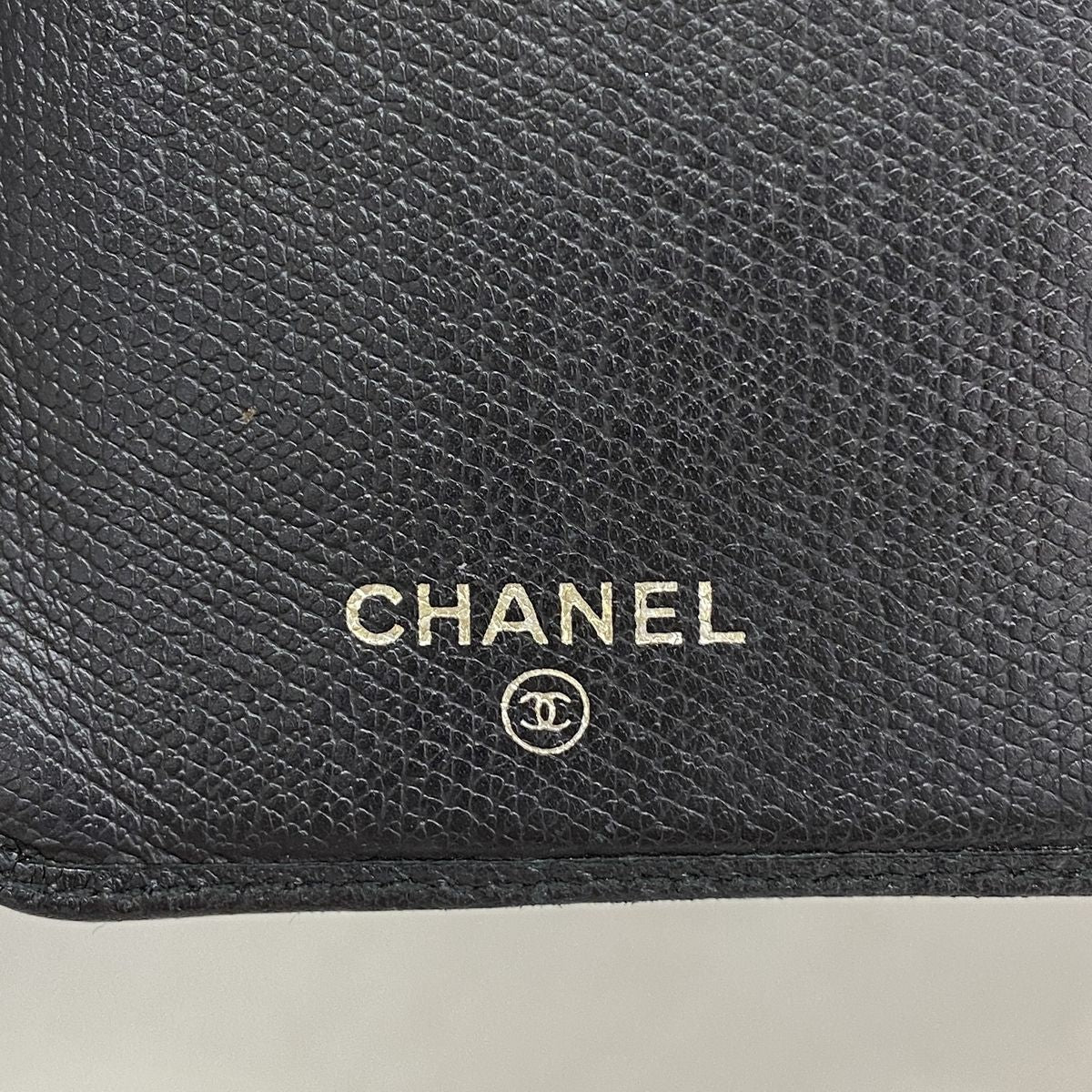 Chanel Wallet Coco Buttons Leather Black Gold — view 4