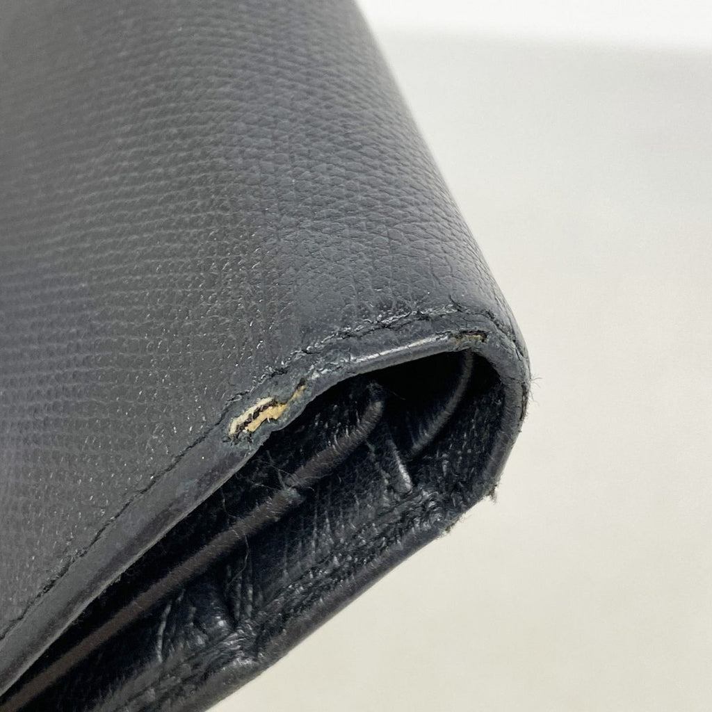 Chanel Wallet Coco Buttons Leather Black Gold — view 5