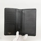 Chanel Wallet Coco Buttons Leather Black Gold — view 3