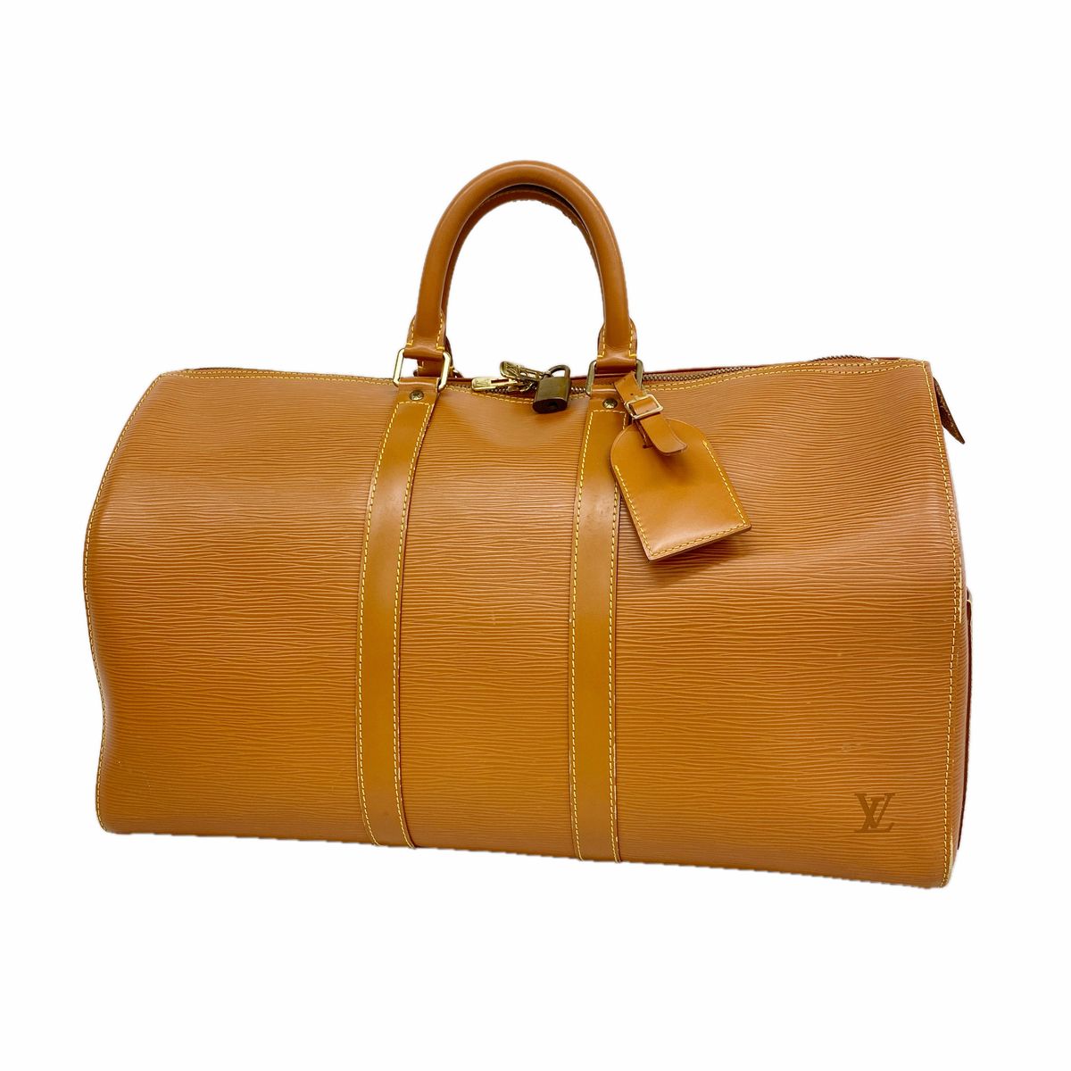Louis Vuitton Boston Bag Epi Keepall 45 Cipango Gold