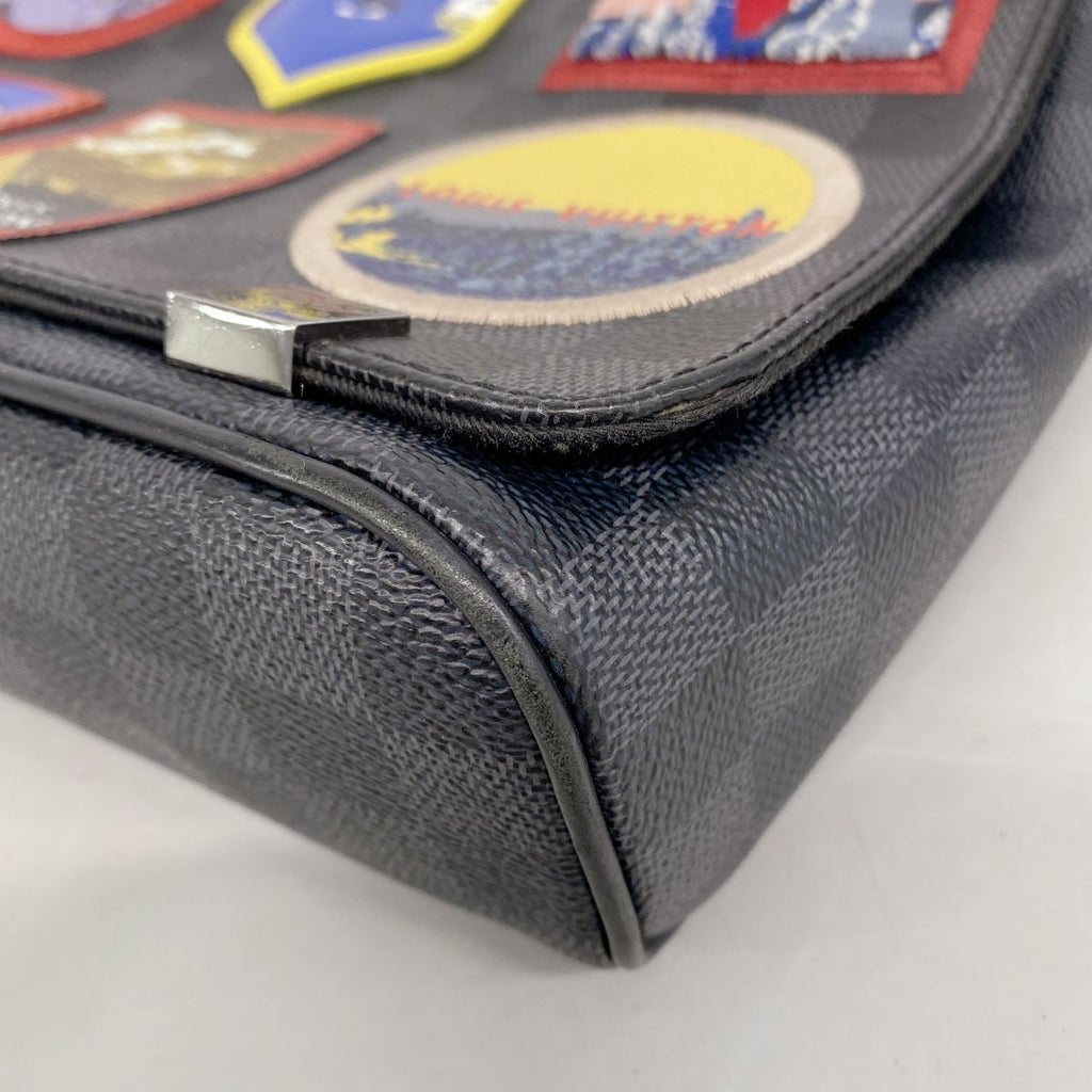 Louis Vuitton Shoulder Bag Damier Graphite LV Alps District Pmnm Black — view 6