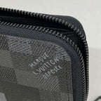 Louis Vuitton Wallet Damoflage Zippy Horizontal Black — view 6