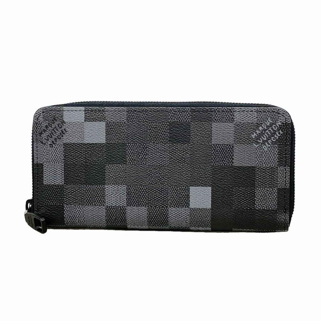 Louis Vuitton Wallet Damoflage Zippy Horizontal Black