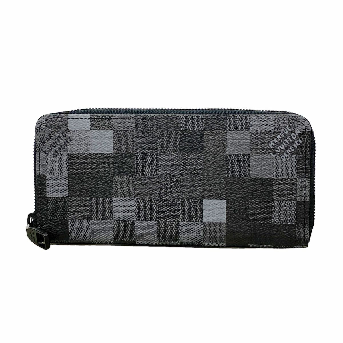 Louis Vuitton Wallet Damoflage Zippy Horizontal Black