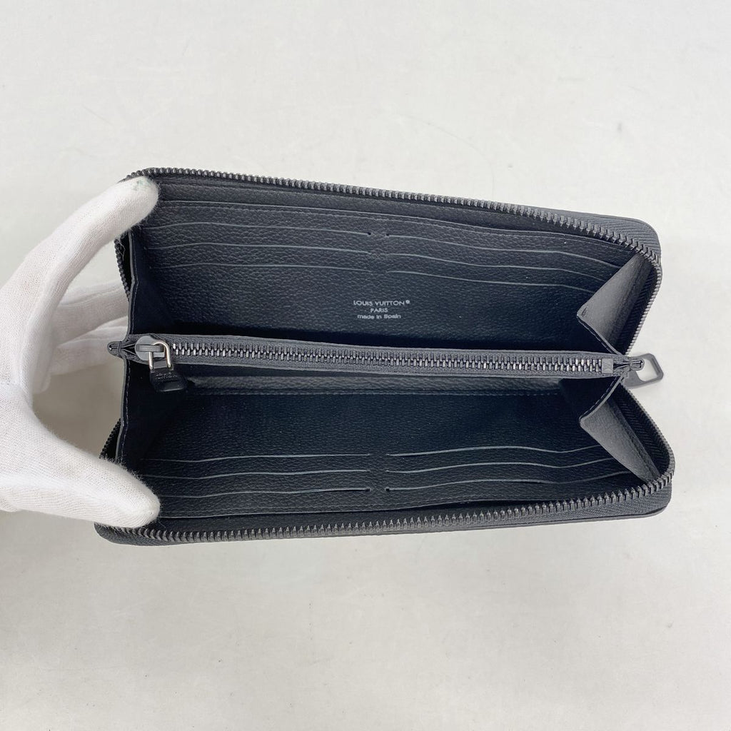 Louis Vuitton Wallet Damoflage Zippy Horizontal Black — view 3