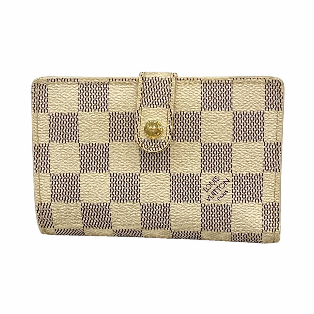 Louis Vuitton Wallet Damier Azur Portefeuille Viennois White