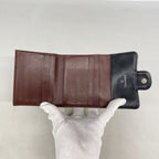 Chanel Trifold Wallet Quilted Lambskin Black Silver — view 3