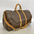 Louis Vuitton Boston Bag Monogram Keepall Bandouliere 55 Brown — view 2