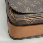 Louis Vuitton Shoulder Bag Monogram Cartouchiere GM Brown — view 7