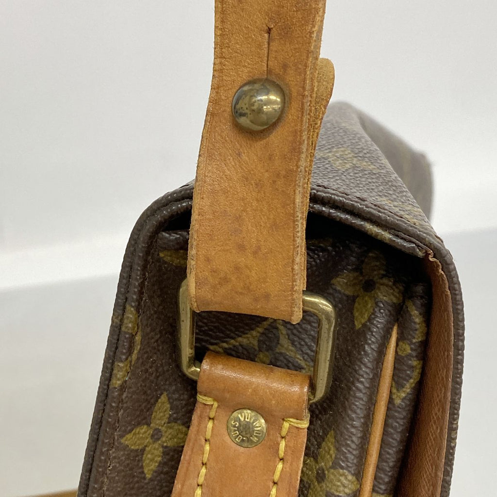 Louis Vuitton Shoulder Bag Monogram Cartouchiere GM Brown — view 8