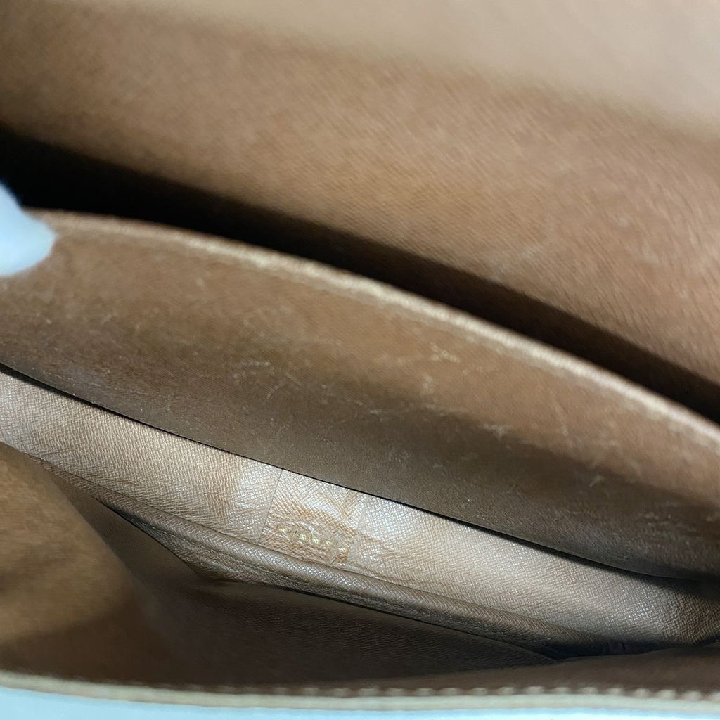 Louis Vuitton Shoulder Bag Monogram Cartouchiere GM Brown — view 4