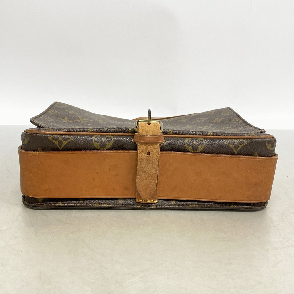 Louis Vuitton Shoulder Bag Monogram Cartouchiere GM Brown — view 3