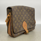 Louis Vuitton Shoulder Bag Monogram Cartouchiere GM Brown — view 2