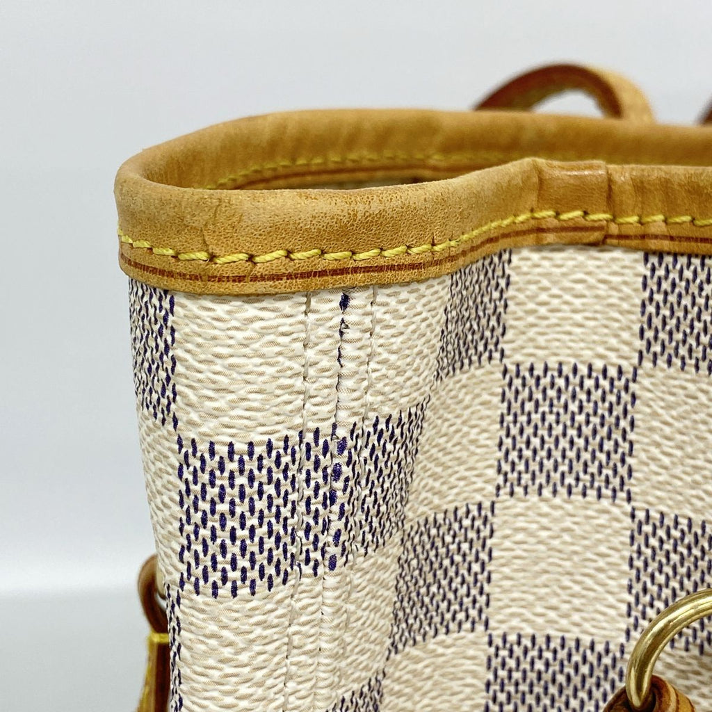 Louis Vuitton Tote Bag Damier Azur Neverfull MM White — view 6