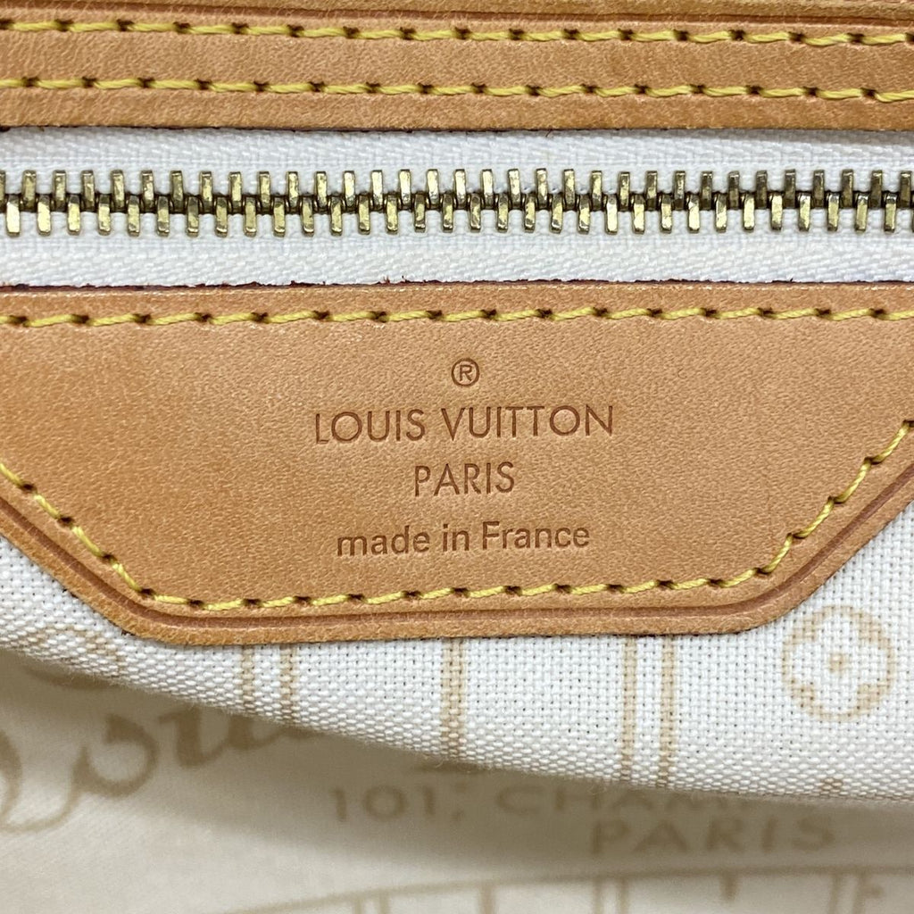 Louis Vuitton Tote Bag Damier Azur Neverfull MM White — view 5