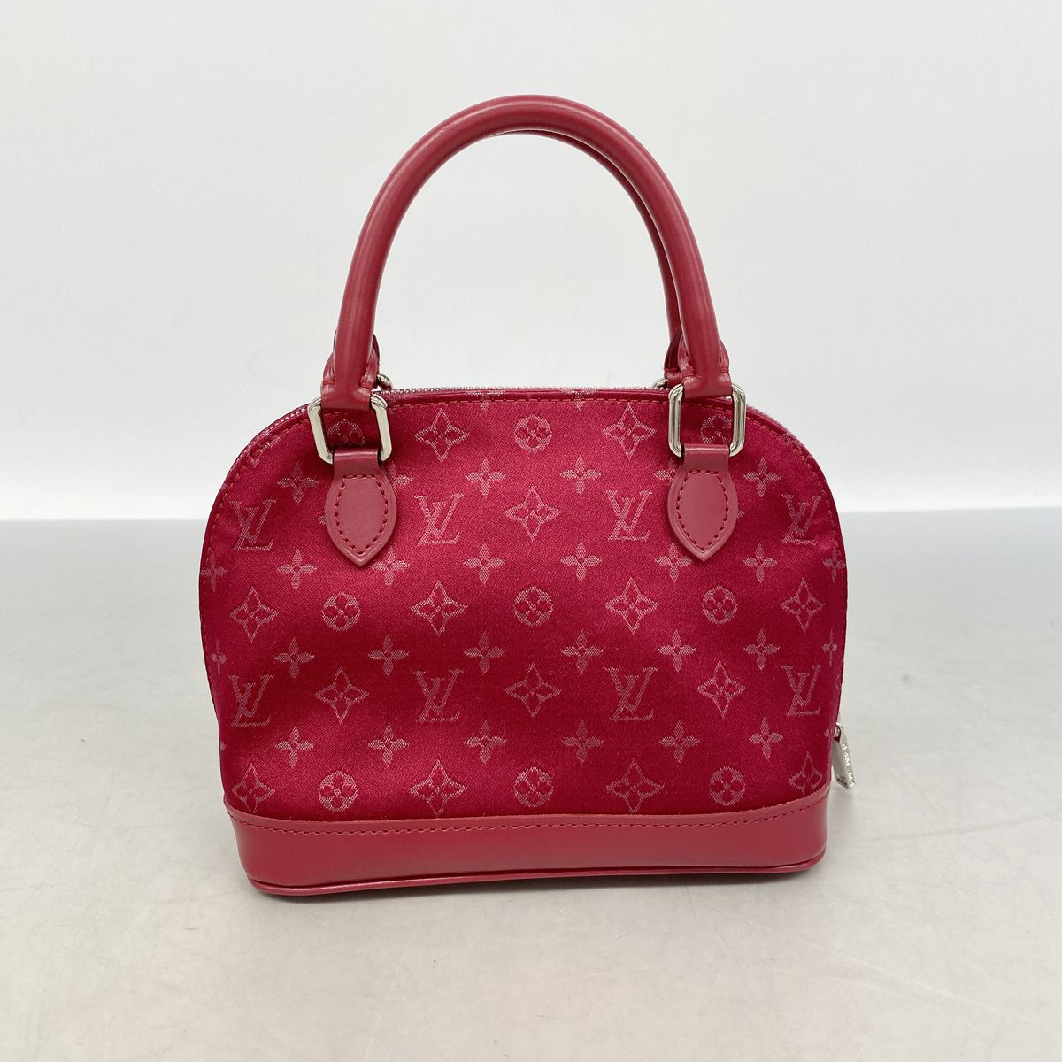 Louis Vuitton Handbag Monogram Satin Little Alma Rouge — view 8
