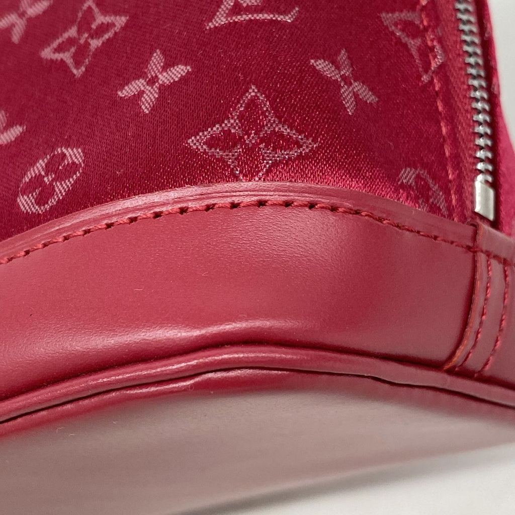 Louis Vuitton Handbag Monogram Satin Little Alma Rouge — view 6