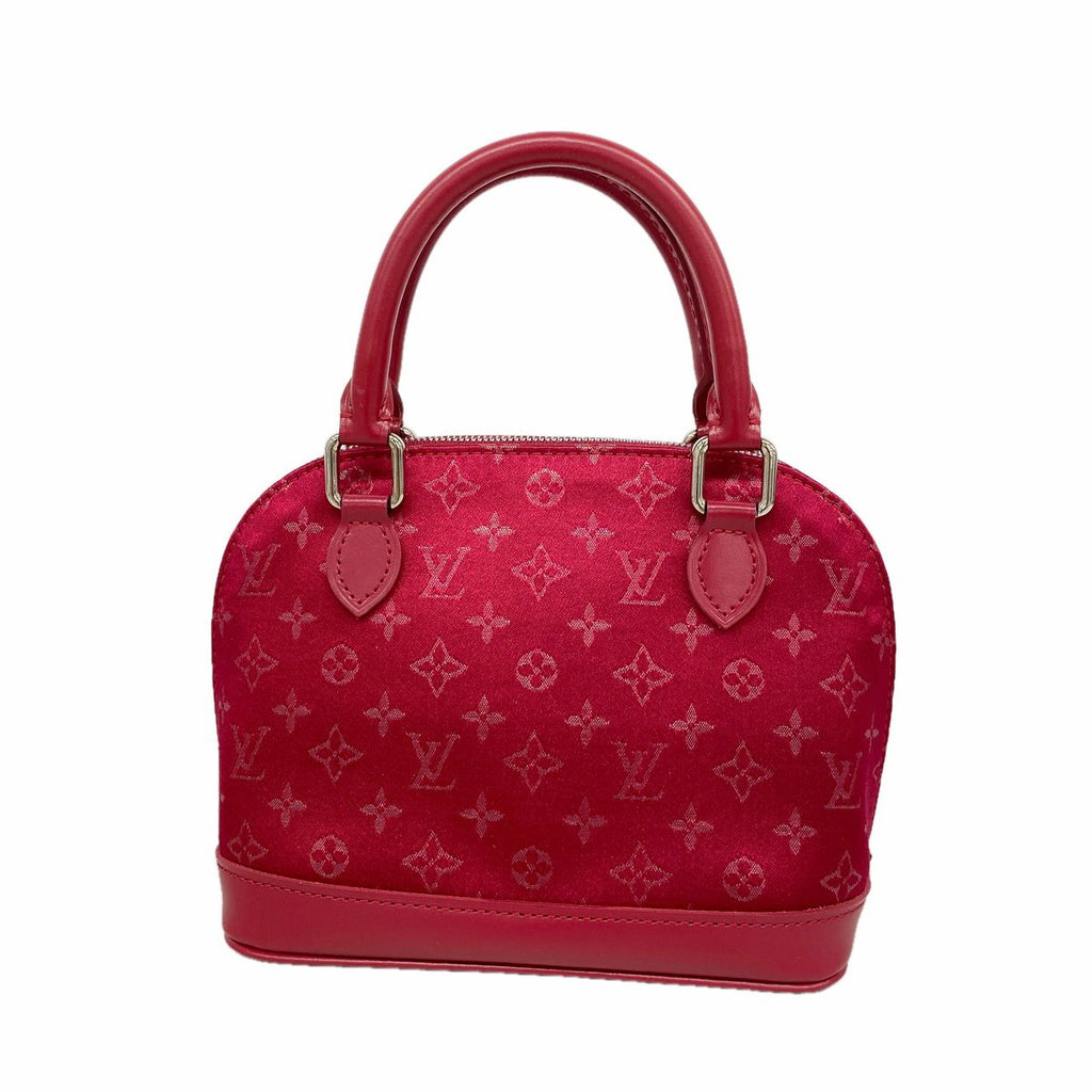 Louis Vuitton Handbag Monogram Satin Little Alma Rouge