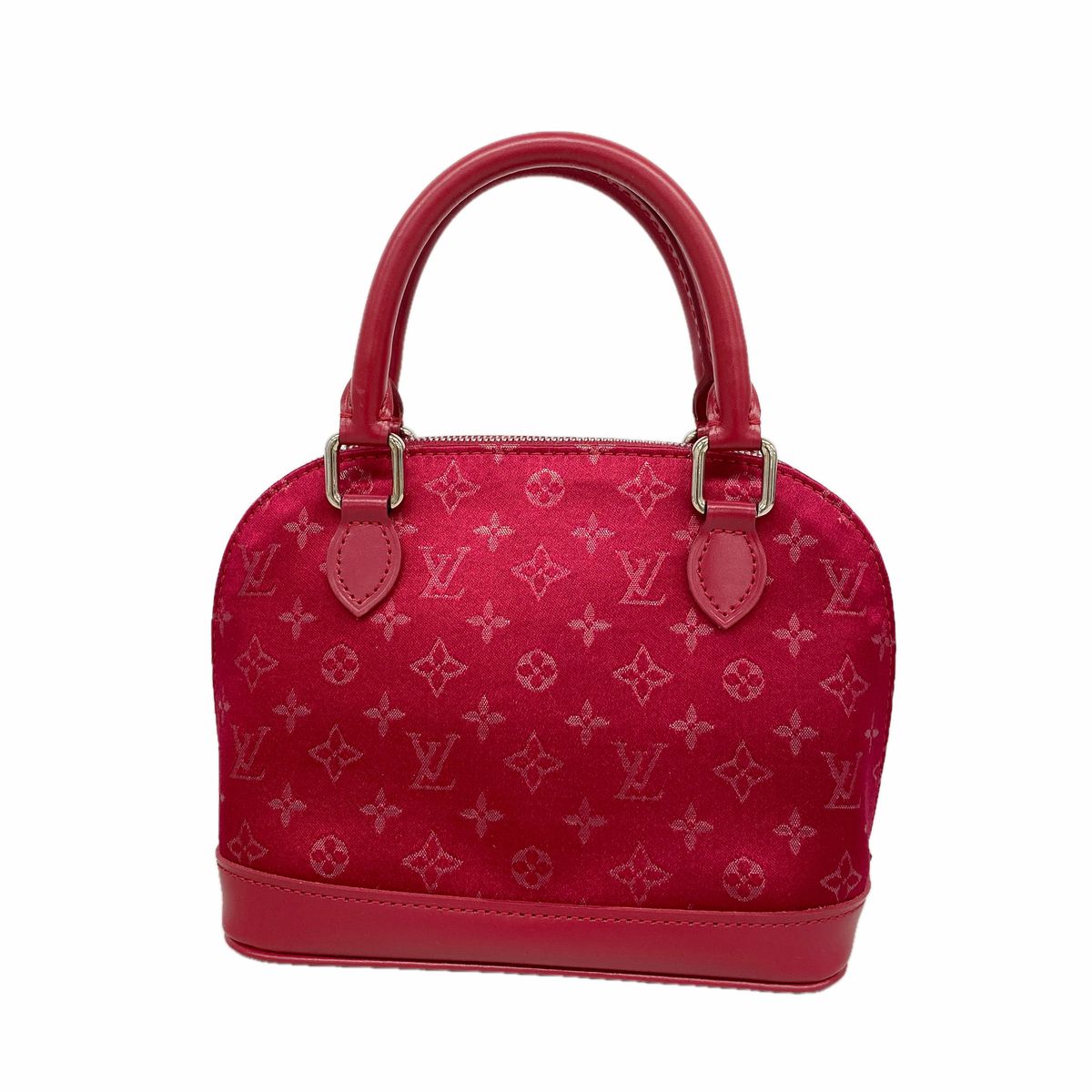 Louis Vuitton Handbag Monogram Satin Little Alma Rouge