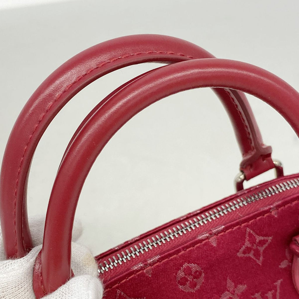 Louis Vuitton Handbag Monogram Satin Little Alma Rouge — view 7