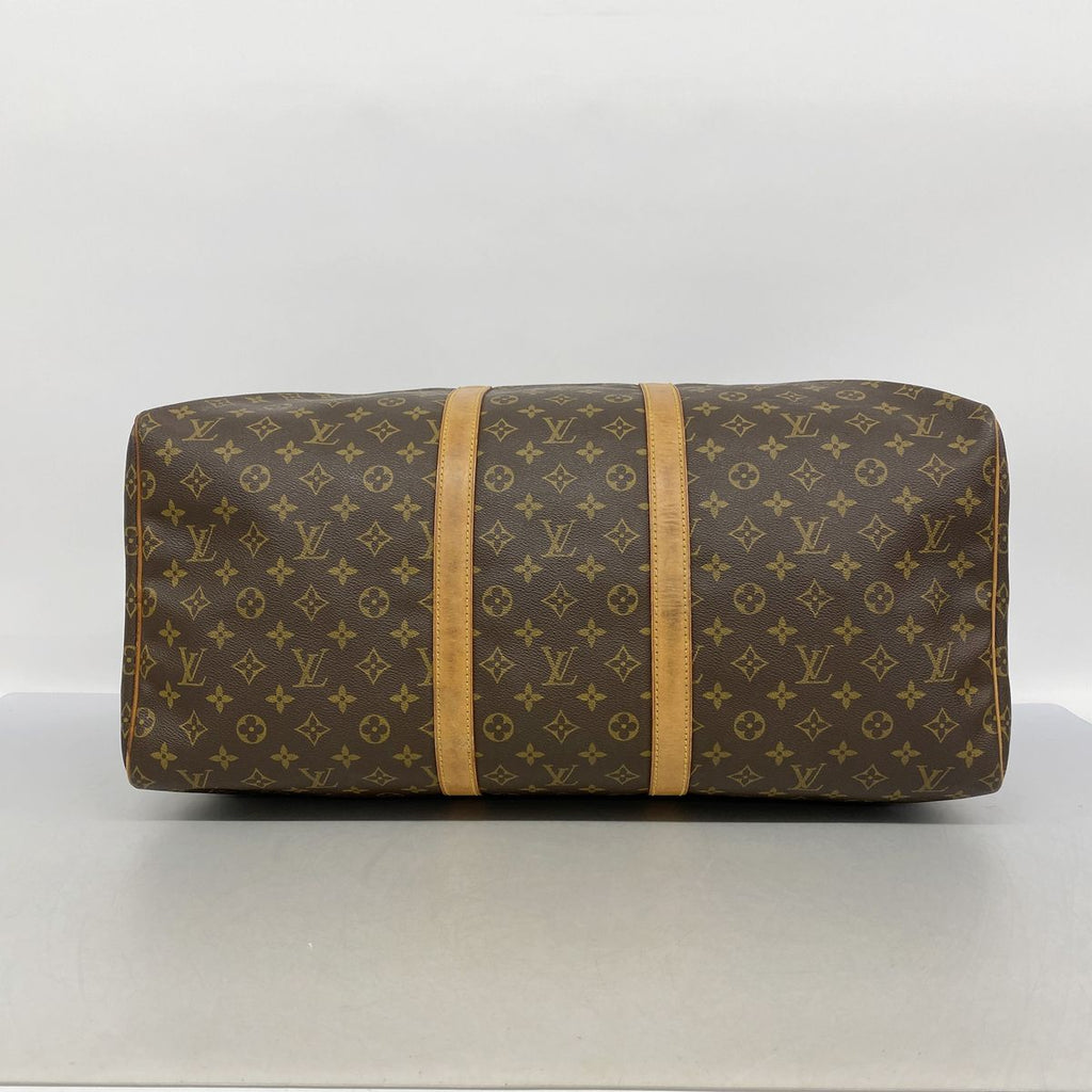 Louis Vuitton Boston Bag Monogram Keepall 55 Brown — view 3