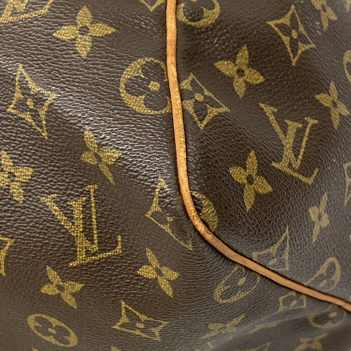 Louis Vuitton Boston Bag Monogram Keepall 55 Brown — view 6
