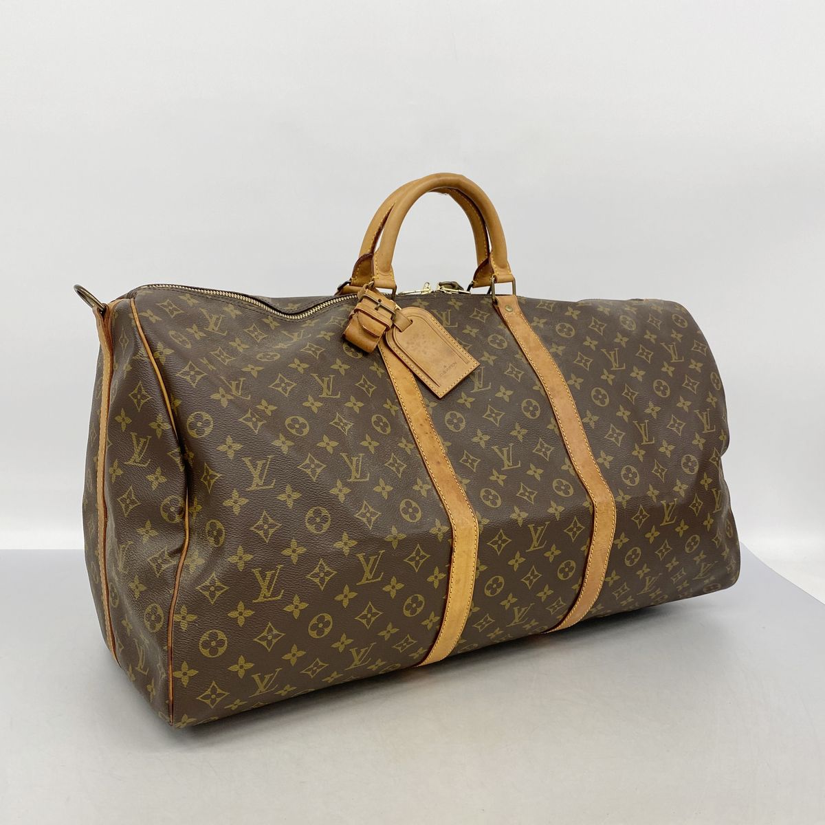 Louis Vuitton Boston Bag Monogram Keepall Bandouliere 60 Brown — view 2