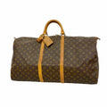 Louis Vuitton Boston Bag Monogram Keepall Bandouliere 60 Brown